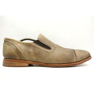 Bed Stu Cobbler Series Brown Leather Cap Toe Slip On Loafers Shoes Men's 12